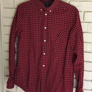 Ralph Lauren Button Collar Checked Shirt Boys size XL NWT